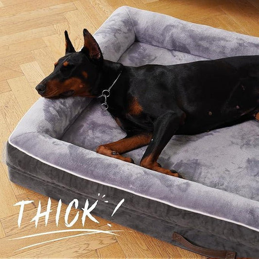 Luxurious Orthopedic Dog Bed for Large Breeds - Plush, Waterproof, and Non - Slip Design for Ultimate Comfort - Pampered Pets